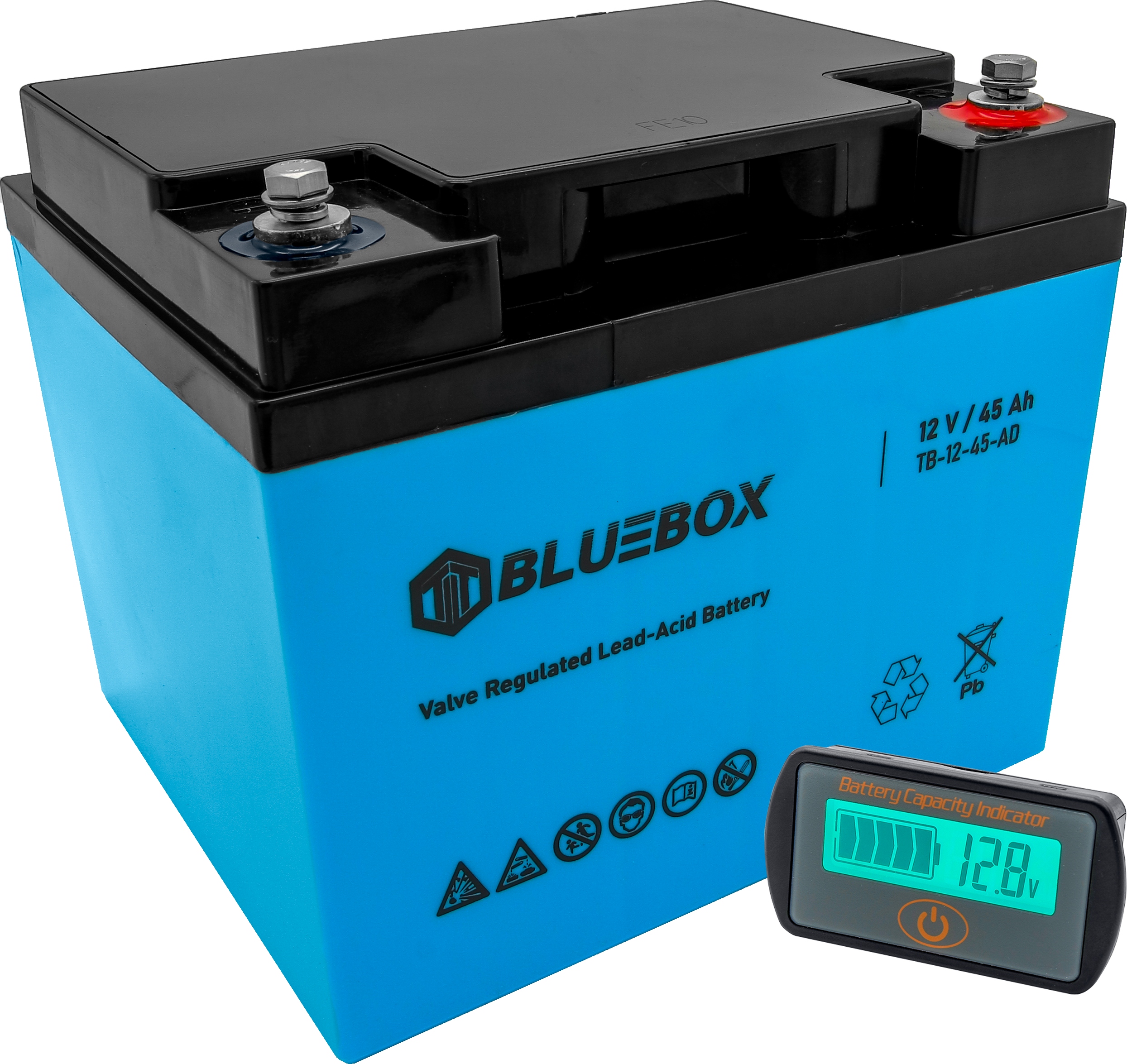 Bluebox batéria 12 V 45 Ah + Vtech LCD DISPLEJ NABÍJANIE batérie LY7S